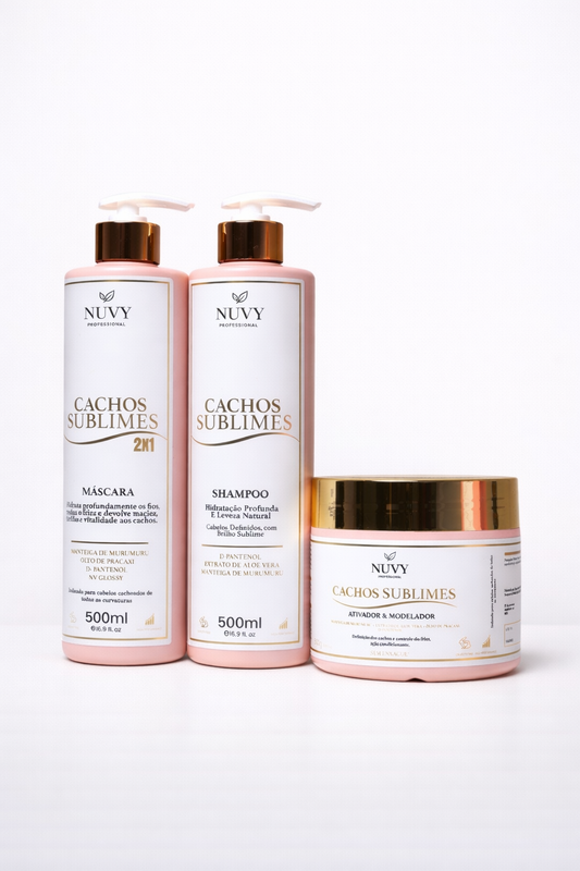 KIT NUVY Cachos Sublimes – Cuidado Profissional